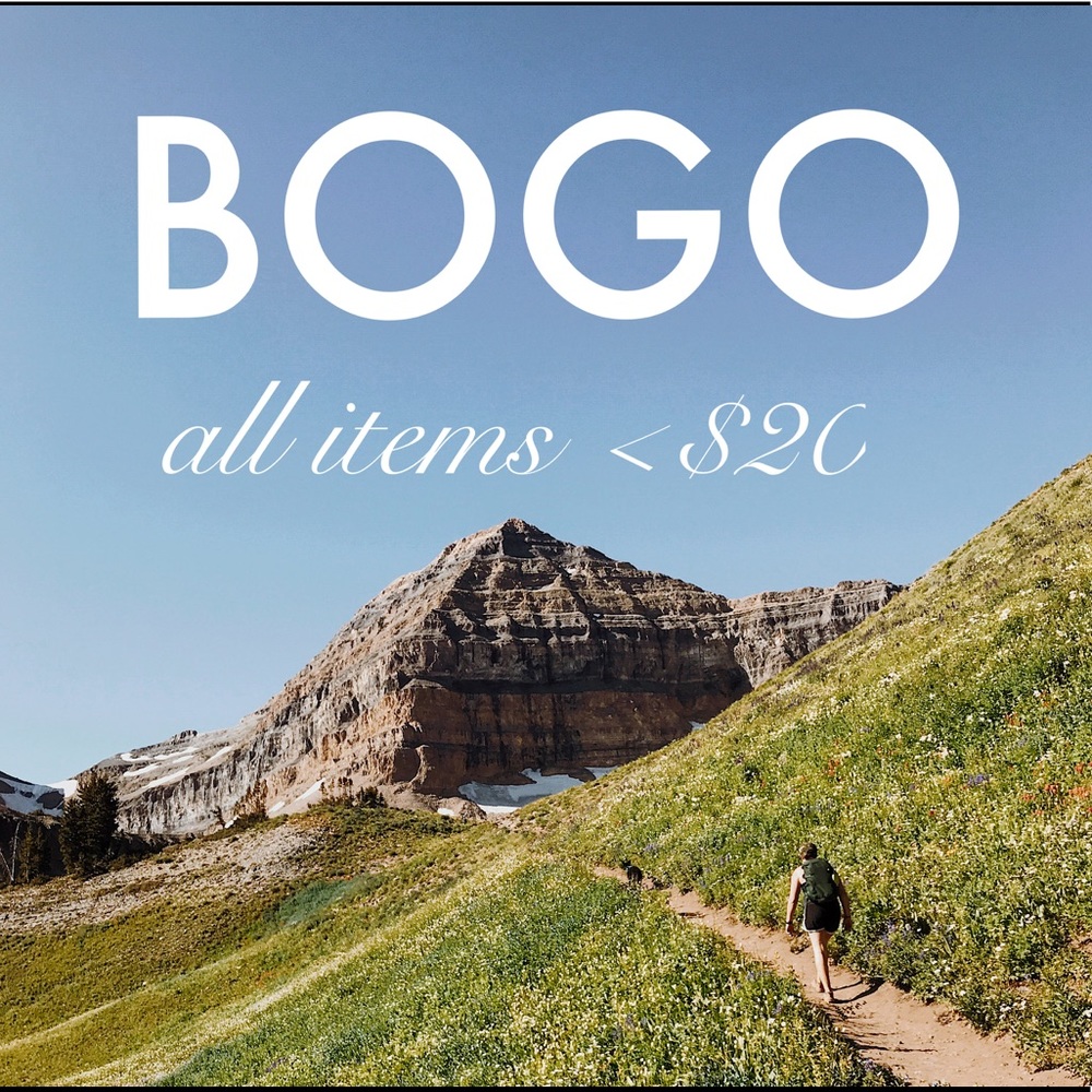 BUY 1 GET 1 ON ALL ITEMS <$20 🎉